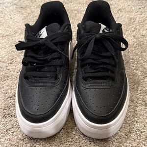 NIKE Court vision black and White Sneakers